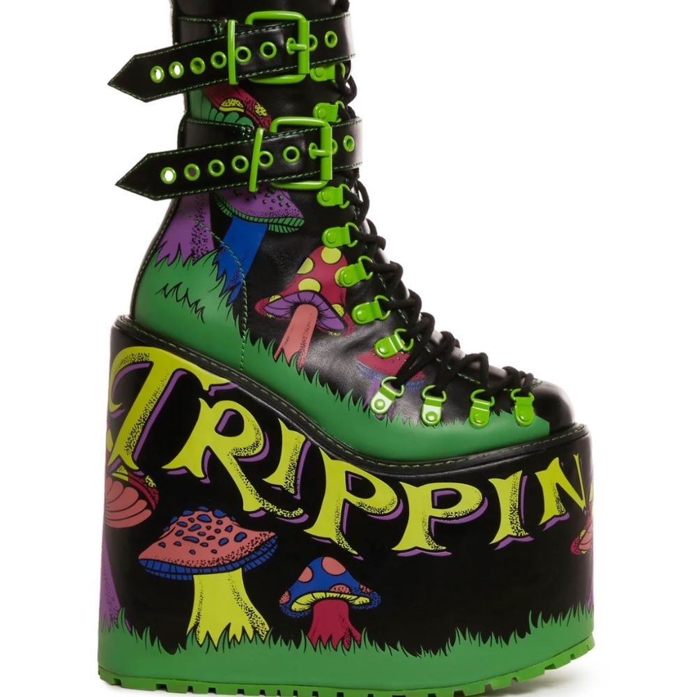 Dollskill/Current Mood MIND TRIP DOUBLE STACK TRAITOR BOOTS